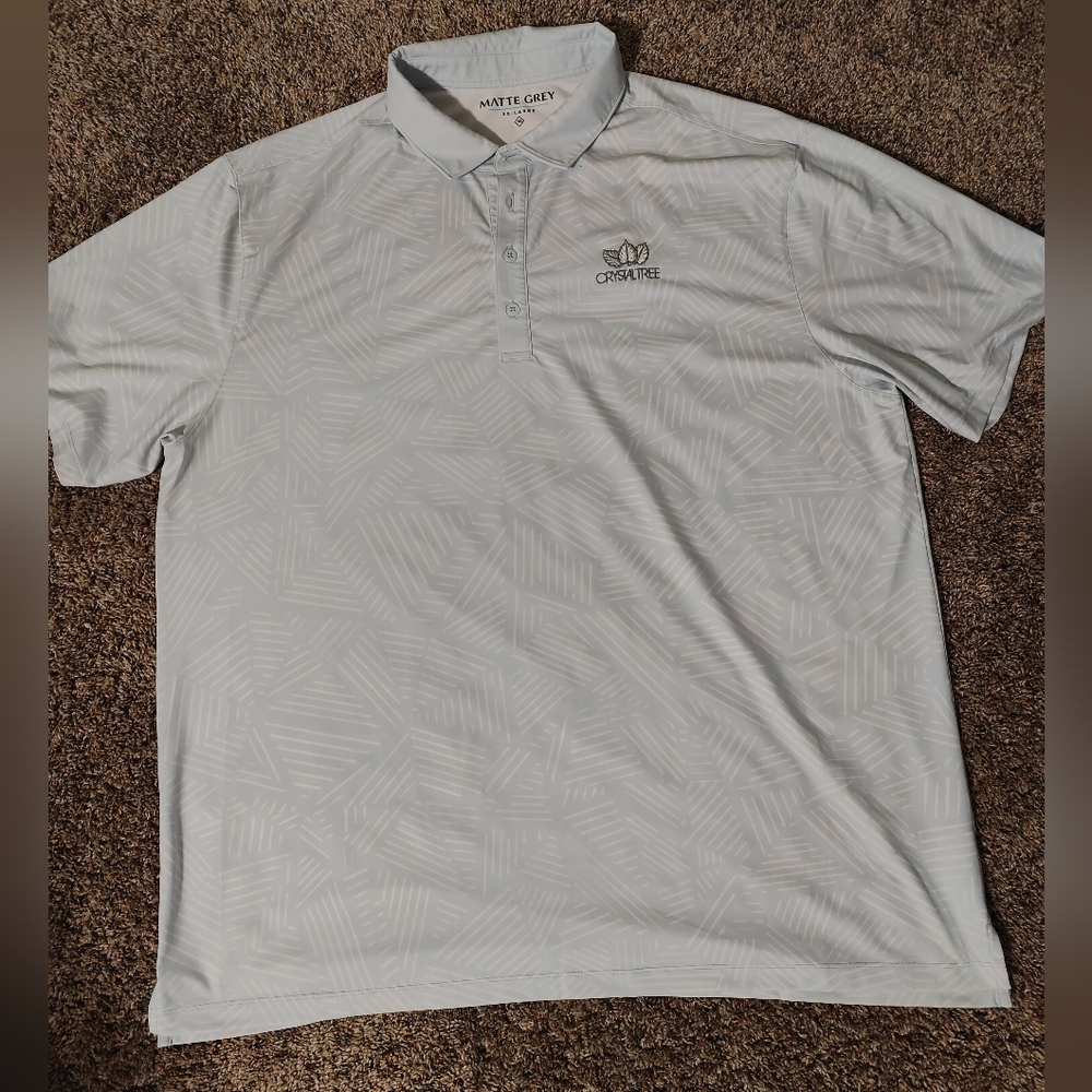 Matte Grey polo shirt